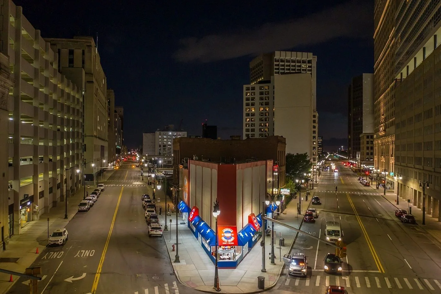 Detroit 3 — aerial photography by Stinson Photography