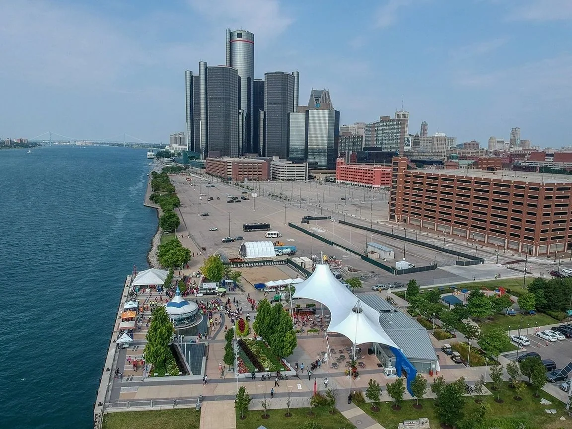 Detroit 5 — aerial photography by Stinson Photography